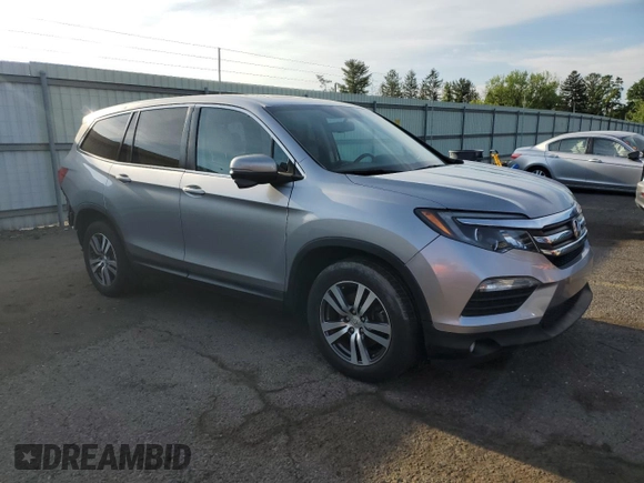 2016 Honda Pilot EX-L with VIN 5FNYF6H50GB028154, listed as a Copart auction lot 56675655 with 154,996 mi miles and Salvage Title. Bid and sale history available at DreamBid. Image 4.