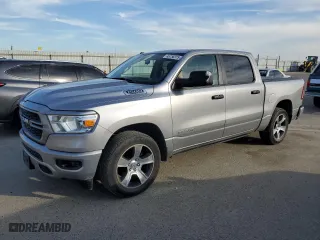 2019 Ram 1500 Tradesman with VIN 1C6RREGT5KN655634, listed as a Copart auction lot 45756375 with 45,903 mi miles and Salvage Title. Bid and sale history available at carsss.com. Image 1.