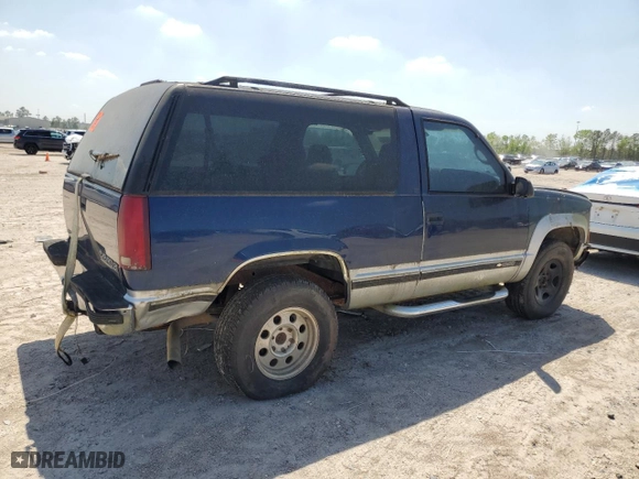 1997 Chevrolet Tahoe with VIN 3GNEK18R2VG131661, listed as a Copart auction lot 50644805 with 0 mi miles and Clean Title. Bid and sale history available at carsss.com. Image 3.