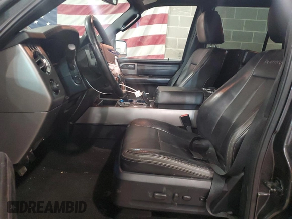 2017 Ford Expedition EL Platinum with VIN 1FMJK1MT5HEA20893, listed as a Copart auction lot 80645714 with 158,608 mi miles and Salvage Title. Bid and sale history available at carsss.com. Image 7.