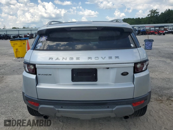 2015 Land Rover Range Rover Evoque Prestige with VIN SALVV2BGXFH076339, listed as a Copart auction lot 62727135 with Not provided miles and Salvage title. Bid and sale history available at DreamBid. Image 6.