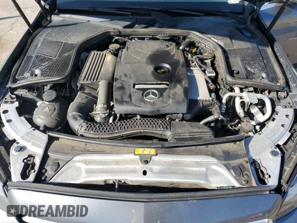 2017 Mercedes-Benz C C 300 with VIN 55SWF4JB9HU190666, listed as a Copart auction lot 43751165 with 122,002 mi miles and Salvage Title. Bid and sale history available at carsss.com. Image 12.