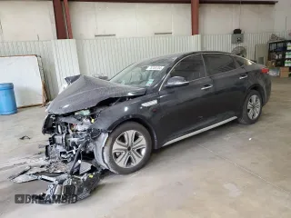 2017 Kia Optima Hybrid EX with VIN KNAGU4LEXH5013674, listed as a Copart auction lot 76308204 with 122,493 mi miles and Salvage Title. Bid and sale history available at carsss.com. Image 1.