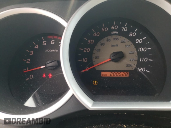 2009 Toyota Tacoma PreRunner with VIN 3TMJU62N19M072162, listed as a Copart auction lot 54449375 with 280,528 mi miles and Salvage title. Bid and sale history available at DreamBid. Image 9.