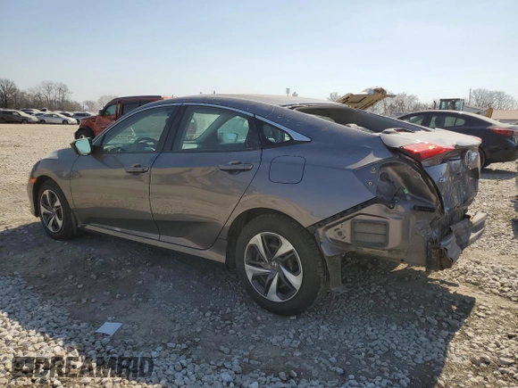 2019 Honda Civic Sedan LX with VIN 19XFC2F61KE020549, listed as a Copart auction lot 48212125 with 122,778 mi miles and Salvage Title. Bid and sale history available at carsss.com. Image 2.