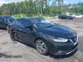 2019 Nissan Maxima SV with VIN 1N4AA6AV1KC380049, listed as a IAAI auction lot 42759900 with 153,157 mi miles and . Bid and sale history available at DreamBid. Image 1.