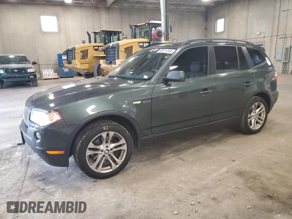 2007 BMW X3 3.0si with VIN WBXPC93417WF17233, listed as a Copart auction lot 69311244 with 213,705 mi miles and Salvage Title. Bid and sale history available at carsss.com. Image 1.