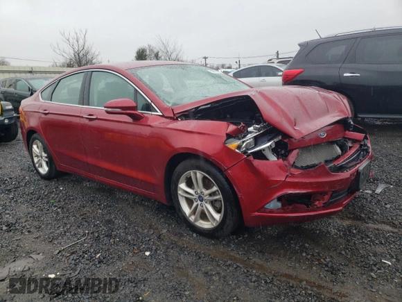 2018 Ford Fusion SE with VIN 3FA6P0HD7JR230493, listed as a Copart auction lot 50076335 with 64,520 mi miles and Salvage Title. Bid and sale history available at carsss.com. Image 4.