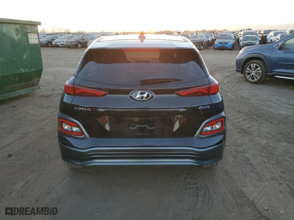 2021 Hyundai Kona Electric SEL with VIN KM8K23AG6MU100503, listed as a Copart auction lot 77675754 with 46,811 mi miles and Salvage Title. Bid and sale history available at carsss.com. Image 6.