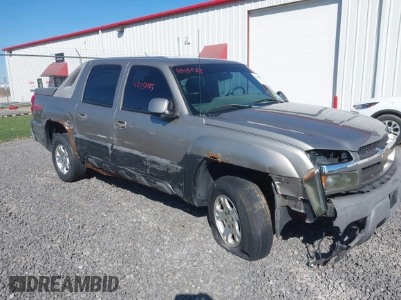 2002 Chevrolet Avalanche with VIN 3GNEK13T62G117177, listed as a IAAI auction lot 42051185 with 212,754 mi miles and . Bid and sale history available at DreamBid. Image 1.