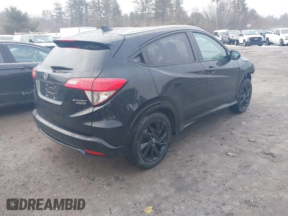 2022 Honda HR-V Sport with VIN 3CZRU6H19NM756131, listed as a IAAI auction lot 41620820 with 26,227 mi miles. Bid and sale history available at carsss.com. Image 4.