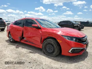 2020 Honda Civic LX with VIN 2HGFC2F63LH515603, listed as a Copart auction lot 56535385 with 42,517 mi miles and Salvage title. Bid and sale history available at DreamBid. Image 4.