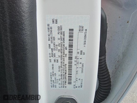 2021 Ford Escape S с VIN 1FMCU9F67MUA73779, выставлен на аукционе Copart как лот 53250375 с пробегом 189 030 миль миль и Чистый • Clean title. История ставок и продаж доступна на DreamBid. Изображение 13.