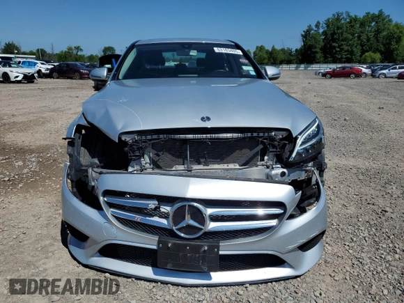 2019 Mercedes-Benz C 300 with VIN 55SWF8EB9KU310247, listed as a Copart auction lot 63183405 with 44,522 mi miles and Salvage title. Bid and sale history available at DreamBid. Image 5.