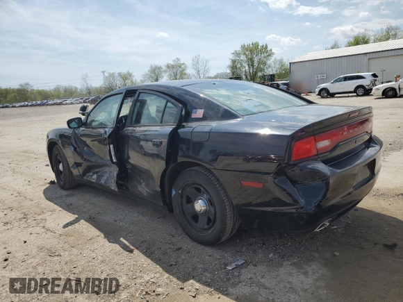 2013 Dodge Charger Police with VIN 2C3CDXAG1DH546897, listed as a Copart auction lot 54168825 with 158,551 mi miles and Salvage Title. Bid and sale history available at DreamBid. Image 2.