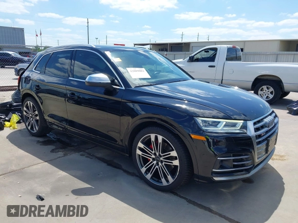 2020 Audi SQ5 Premium Plus with VIN WA1B4AFY0L2059116, listed as a IAAI auction lot 42009082 with 103,896 mi miles. Bid and sale history available at carsss.com. Image 1.