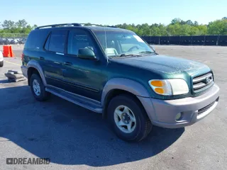 2002 Toyota Sequoia SR5 with VIN 5TDBT44A52S103439, listed as a IAAI auction lot 42024001 with 347,177 mi miles. Bid and sale history available at carsss.com. Image 1.