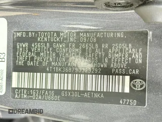 2009 Toyota Avalon XL with VIN 4T1BK36B79U329292, listed as a Copart auction lot 54969115 with 52,349 mi miles and Clean Title. Bid and sale history available at carsss.com. Image 10.