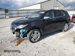2018 Chevrolet Equinox Premier with VIN 2GNAXVEV7J6229020, listed as a Copart auction lot 46920515 with 43,294 mi miles and Salvage Title. Bid and sale history available at DreamBid. Image 1.