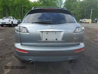 2005 Infiniti FX with VIN JNRAS08W25X213523, listed as a Copart auction lot 57257985 with 180,948 mi miles and Salvage title. Bid and sale history available at DreamBid. Image 6.