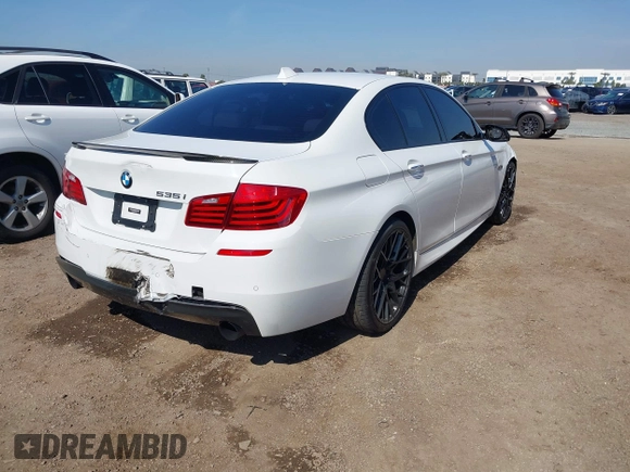 2016 BMW 5 Series 535i with VIN WBA5B1C54GG134991, listed as a IAAI auction lot 41573388 with 91,161 mi miles and . Bid and sale history available at DreamBid. Image 4.