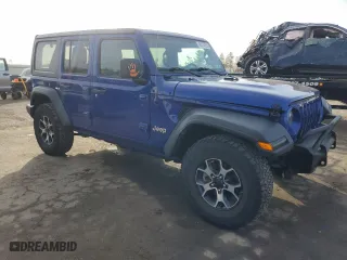 2018 Jeep Wrangler Unlimited Sport S with VIN 1C4HJXDN8JW323452, listed as a Copart auction lot 48574355 with 67,555 mi miles and Salvage Title. Bid and sale history available at carsss.com. Image 4.