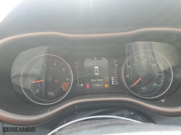 2015 Jeep Cherokee Sport with VIN 1C4PJLAB4FW628372, listed as a Copart auction lot 46843515 with 117,065 mi miles and Salvage Title. Bid and sale history available at carsss.com. Image 9.