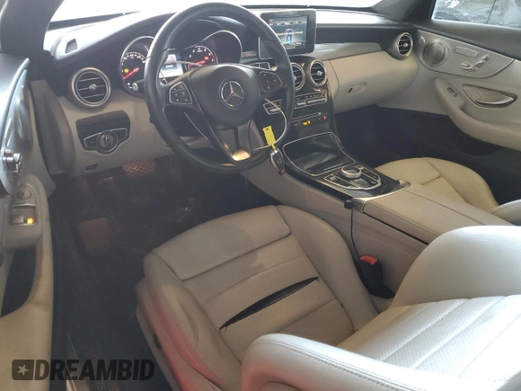 2018 Mercedes-Benz C 300 with VIN WDDWJ4JB8JF669670, listed as a Copart auction lot 51093265 with 63,493 mi miles and Salvage title. Bid and sale history available at DreamBid. Image 8.