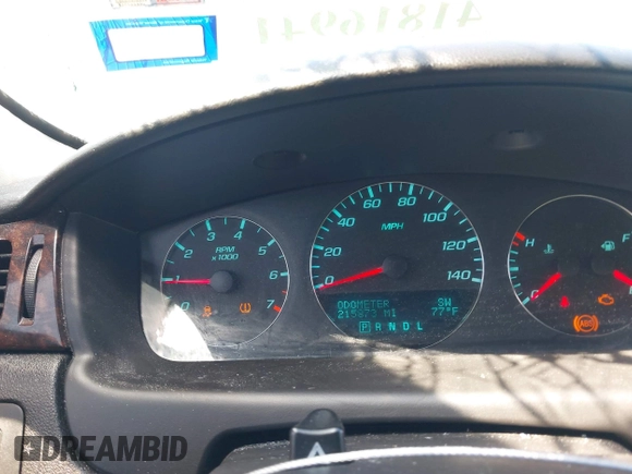 2012 Chevrolet Impala LT Fleet with VIN 2G1WG5E36C1289327, listed as a IAAI auction lot 41816941 with 215,873 mi miles and . Bid and sale history available at DreamBid. Image 7.