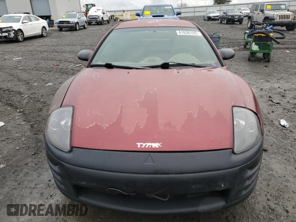 2000 Mitsubishi Eclipse RS with VIN 4A3AC34G9YE074744, listed as a Copart auction lot 41636195 with 183,083 mi miles and Salvage Title. Bid and sale history available at carsss.com. Image 5.