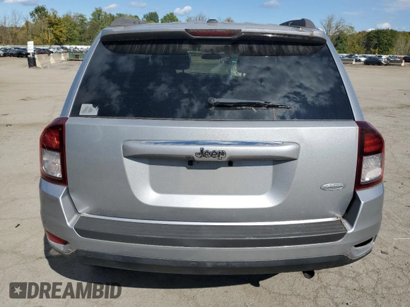 2015 Jeep Compass Latitude with VIN 1C4NJCEB5FD120196, listed as a Copart auction lot 75177614 with 28,889 mi miles and Salvage Title. Bid and sale history available at carsss.com. Image 6.