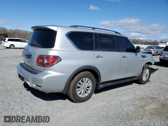 2018 Nissan Armada SV with VIN JN8AY2ND1J9058639, listed as a Copart auction lot 47799125 with 103,150 mi miles and Salvage Title. Bid and sale history available at carsss.com. Image 3.