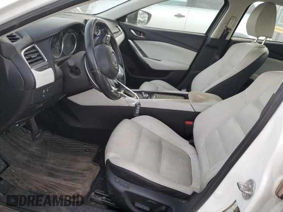 2016 Mazda Mazda6 i Grand Touring with VIN JM1GJ1W51G1473950, listed as a Copart auction lot 85241064 with 0 mi miles and Salvage Title. Bid and sale history available at carsss.com. Image 7.