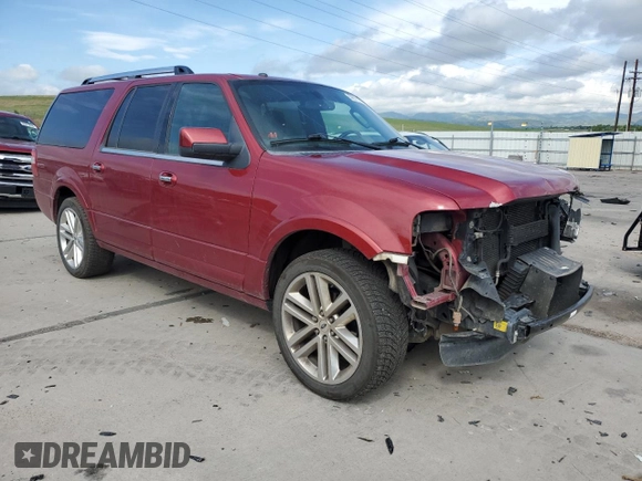 2015 Ford Expedition Max Limited with VIN 1FMJK1KT5FEF01923, listed as a Copart auction lot 59873255 with 242,656 mi miles and Salvage title. Bid and sale history available at DreamBid. Image 4.