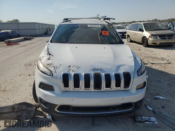 2014 Jeep Cherokee Limited with VIN 1C4PJLDS6EW144035, listed as a Copart auction lot 48463635 with 0 mi miles and Salvage Title. Bid and sale history available at carsss.com. Image 5.