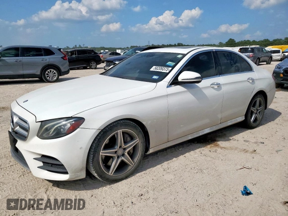 2017 Mercedes-Benz E 300 Luxury with VIN WDDZF4JB6HA091364, listed as a Copart auction lot 58209375 with 169,960 mi miles and Clean title. Bid and sale history available at DreamBid. Image 1.