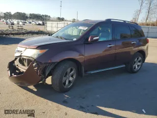 2008 Acura MDX Sport/Pwr Tail Gate with VIN 2HNYD28758H544533, listed as a Copart auction lot 47129505 with 0 mi miles and Salvage Title. Bid and sale history available at carsss.com. Image 1.