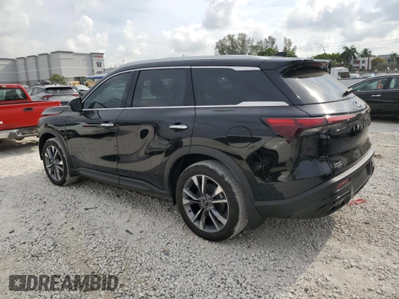 2024 Infiniti QX60 Luxe с VIN 5N1DL1FR1RC345369, выставлен на аукционе Copart как лот 50631105 с пробегом 1 400 миль миль и Списание • Salvage title. История ставок и продаж доступна на DreamBid. Изображение 2.