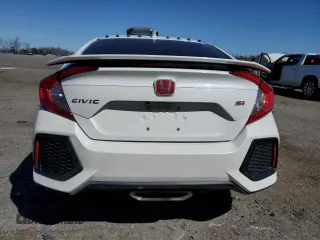 2018 Honda Civic Si with VIN 2HGFC1E54JH705569, listed as a Copart auction lot 49988875 with 76,589 mi miles and Salvage Title. Bid and sale history available at DreamBid. Image 6.