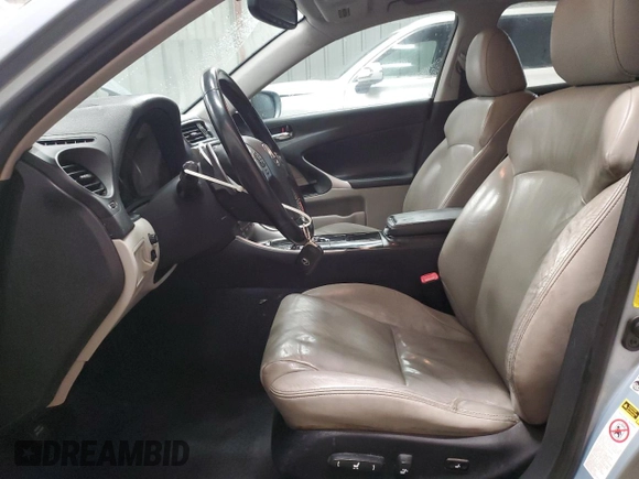 2011 Lexus IS 250 with VIN JTHBF5C25B5151146, listed as a Copart auction lot 82755984 with 168,462 mi miles and Salvage Title. Bid and sale history available at DreamBid. Image 7.