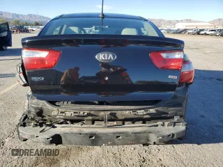 2013 Kia Rio LX with VIN KNADM4A38D6256604, listed as a Copart auction lot 46542975 with 134,470 mi miles and Salvage Title. Bid and sale history available at carsss.com. Image 6.