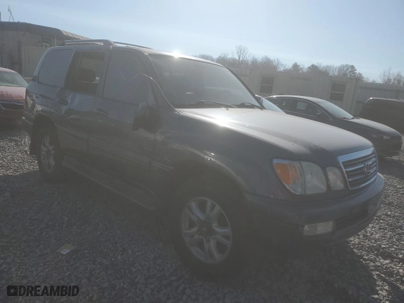 2004 Lexus LX 470 with VIN JTJHT00W343541589, listed as a Copart auction lot 48166895 with NaN miles and Salvage Title. Bid and sale history available at carsss.com. Image 4.