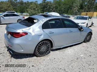 2023 Mercedes-Benz C 300 with VIN W1KAF4GB6PR095886, listed as a Copart auction lot 52868915 with 14,168 mi miles and Salvage Title. Bid and sale history available at carsss.com. Image 3.