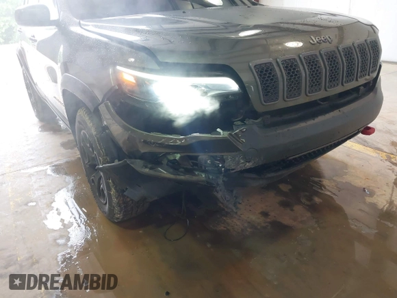 2020 Jeep Cherokee Trailhawk Elite with VIN 1C4PJMBN2LD538076, listed as a IAAI auction lot 42219282 with 53,773 mi miles and . Bid and sale history available at DreamBid. Image 6.