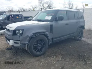 2022 Land Rover Defender S with VIN SALEJERX0N2075186, listed as a IAAI auction lot 41626458 with 79,500 mi miles and . Bid and sale history available at DreamBid. Image 22.