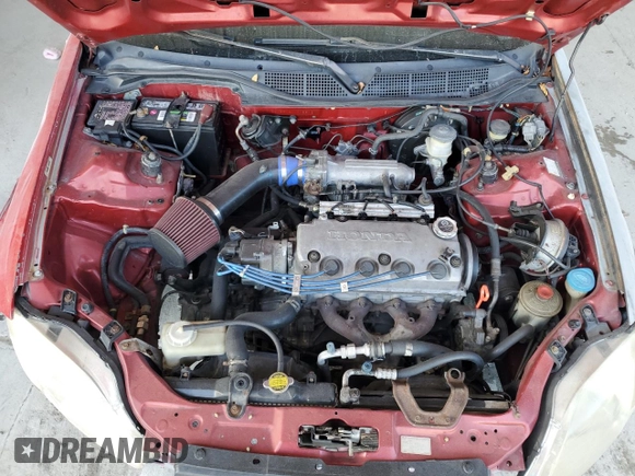 1998 Honda Civic LX with VIN 1HGEJ6676WL018876, listed as a Copart auction lot 55343785 with 167,876 mi miles and Salvage Title. Bid and sale history available at DreamBid. Image 11.