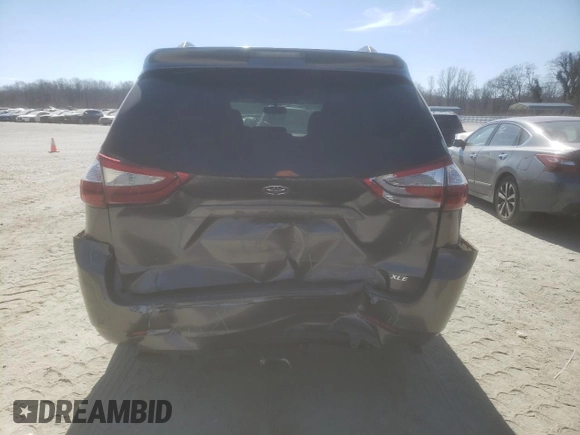 2016 Toyota Sienna XLE with VIN 5TDYK3DC8GS746237, listed as a Copart auction lot 47543295 with 124,888 mi miles and Salvage Title. Bid and sale history available at carsss.com. Image 6.