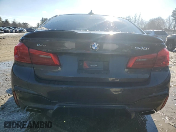2019 BMW 5 Series 540i xDrive with VIN WBAJE7C57KWD55821, listed as a Copart auction lot 42227935 with 31,469 mi miles and Salvage Title. Bid and sale history available at carsss.com. Image 6.