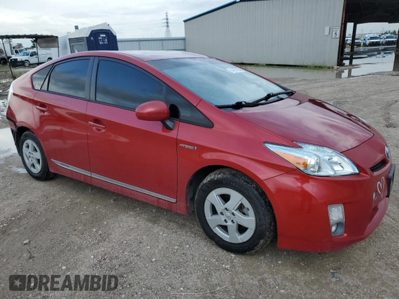 2011 Toyota Prius I with VIN JTDKN3DU8B5351267, listed as a Copart auction lot 54181185 with 126,289 mi miles and Salvage Title. Bid and sale history available at carsss.com. Image 4.