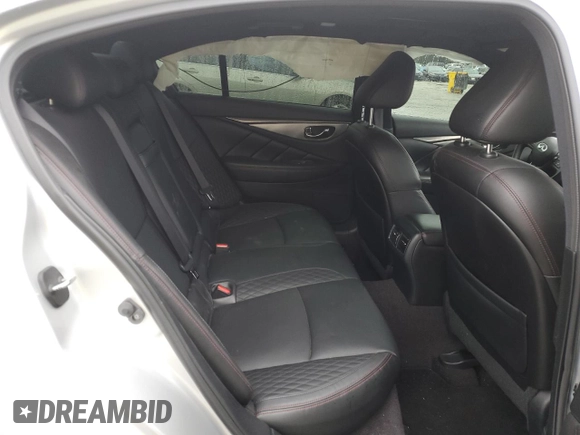 2020 Infiniti Q50 Red Sport 400 with VIN JN1FV7AR6LM660612, listed as a Copart auction lot 86182594 with 82,737 mi miles and Salvage Title. Bid and sale history available at carsss.com. Image 11.